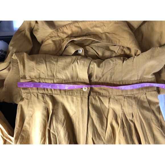Paradised Valentina Romper Cotton Long Sleeve Button Front Blouson Yellow XL - Picture 12 of 14